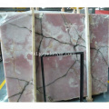 Kualitas Pink Natural Onyx Stone Wall Panel Slab